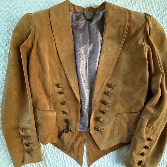 Madeline Jackets & Blazers - Vintage Structured Leather Short Coat by Madeline Leathers of West Germany SZ 6